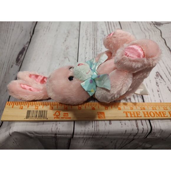Pink Color Bunny Plush Rabbit Stuffed Animal 9"Easter plush - Picture 7 of 7